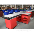 Supermarket Fashion Design Checkout Cash Counters Stand with Conveyor (YD-F12)